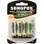 4 piles batteries rechargeables aa lr06 lr6 4700 mah 12v accu ni - mh