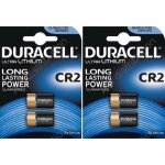 4 piles duracell photo cr2 lithium 3v