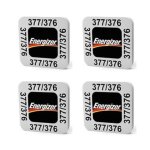 4 piles energizer 377 / 376 sr626sw / sr626w -