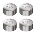 4 piles varta 377 sr626sw -