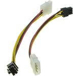 4 pin molex to 6 pin pci - express pcie video card power converter adapter cable 4 pin molex to 6 pin pci - express pcie video card power converter adapter cable