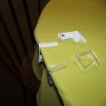 4 pinces transparentes pour nappe 4. 6 x 4. 3 cm