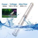 4 pompe a eau immergée pour puits profond ou forage 6600 l - h acier inoxydable 4 pompe a eau immergée pour puits profond ou forage 6600 l - h acier inoxydable