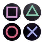 Sous - verres en m�tal playstation - paladone - symboles en relief