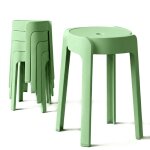 4 tabourets gigognes empilables bm home tab - vert en plastique l�gers pour la maison salle de classe ...