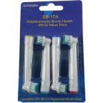 4 ttes de recharge brosse  dent electrique compatibles oral - b remplacement
