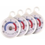 4 thermom�tres de r�frig�rateur avec zones color�es � 51 mm