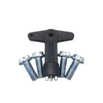 4 vis + cl pour fixation moyeu de jante centre de roue pour renault 7700422600
