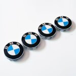 4 x 56mm bleu bmw logo enjoliveur centre de roue jante cache moyeu 4 x 56mm bleu bmw logo enjoliveur centre de roue jante cache moyeu