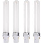 4 x 9w ongle lumiere uv ampoule tube remplacement pour 36w lampes uv durcissant seche