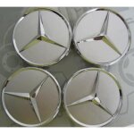 4 x centre moyeu de roue enjoliveurs argent pour mercedes