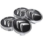 4 x centre de roue noir 60mm citroen couvercle cache moyeu jantes emblme logo