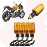 4 x clignotant moto universel indicateurs clignotants clignotants orange mlc70508352