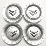 4 x logo argent 156mm citroen centre de roue cache moyeu jantes emblme pour citroen c2 elysee triumph ...