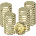 40 bouchons mtalliques universels 53mm: couvercles pour bocaux de conserves et de confiture couvercle ...