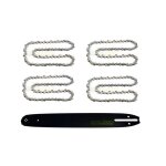 40 cm 13 mm 3 / 8 57 mln guide - cha�ne + 4 x cha�ne pour einhell bg - ec / pks