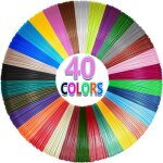 40 couleurs filament stylo 3d 175mm recharge 3d pen filament total 120m pour fil crayon 3d (stylo 3d ...