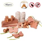 40 pièces naturel blocs de bois de cèdre anneaux sachet anti - mites pour armoire tiroirs 40 pièces naturel blocs de bois de cèdre anneaux sachet anti - mites pour armoire tiroirs
