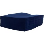 40 serviettes bleu marine ouate 38x38