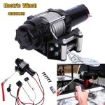 4000lbs dc 12v treuil lectrique sans fil avec tlcommande outil traction auto voiture camion - belle ...