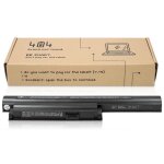 404brand batterie ordinateur portable pour sony vaio vpceg25fx - b (10. 8v 4400 mah noir 6 accumulateurs) ...
