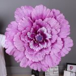 Fleur - plante artificielle - 40cm - violet - soie - d�coration murale