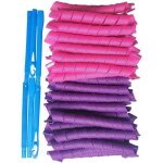 40pcs bigoudis manuels rouleau de cheveux magique en plastique avec outils de coiffage pour femme 55cm ...