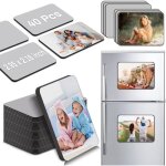 40pcs blancs daimant de sublimation 55x75cm personnalis sublimation rfrigrateur vide magntique autocollant ...