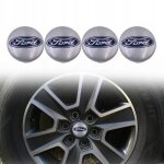 40pcs caches moyeu centre roue 54mm ford argent logo enjoliveur