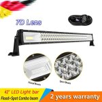 42 540w barre de led 7d offroad phare 3 rang�es de led rampe de travail 4x4 light barjeep quad v�hicules ...