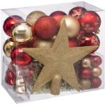 Kit de sapin soir de nol 44 pices rouge / or feeric lights & christmas