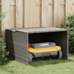 [44200]garage pour robot tondeuse gris 86x90x52 / 57 cm r�sine tress�epoids:8. 6 kg