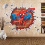 45 * 50cm 3d popular spiderman cartoon movie maison autocollant sticker mural / adesivo de parede pour ... 45 * 50cm 3d popular spiderman cartoon movie maison autocollant sticker mural / adesivo de parede pour ...