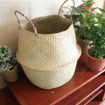 45 x 36cm panier de rangement pliable tress� en osier � la main panier de fleur plante linge