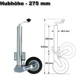 Wiltec roue jockey de remorque automatique ? 875 x 200 x 65 mm ? Ø 200 Wiltec roue jockey de remorque automatique ? 875 x 200 x 65 mm ? Ø 200