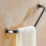 45cm barre dappui douche de securite de soutien poignee porte - serviettes pour salle de bain baignoire ...