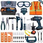 45pcs jouets dimitation enfants boîte outil de réparation valise electrique pliable 45pcs jouets dimitation enfants boîte outil de réparation valise electrique pliable
