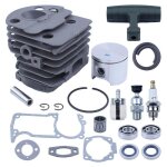 46mm cylindre piston pour husqvarna 55 51 w joint joint dhuile roulement de la ligne de carburant