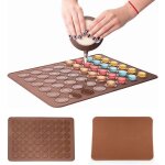 48 grilles feuille de pâtisserie silicone pour gâteau macaron marron 48 grilles feuille de pâtisserie silicone pour gâteau macaron marron
