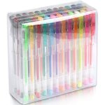 48 pcs stylos � gel - m�tallique paillettes n�on pastel - parfait pour pour peinture d�criture et livres ...