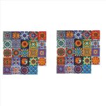 48 pi�ces s�ries auto - adh�sif mosa�que brique tuile 3d autocollant cuisine salle de bain stickers muraux ...