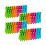 48pcs pinces  linge en plastique coupe - vent et antirouille chevilles plastique pince  linge plastique ...