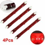 4pcs 500watt w rouge 118 mm halogne infrarouge infrarouge r7 lampe dampoule de chauffage de parasol ...