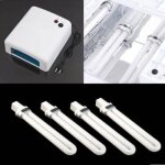 4pcs 9w néon tube lampe sèche ongle uv ampoule gel manucure 4pcs 9w néon tube lampe sèche ongle uv ampoule gel manucure