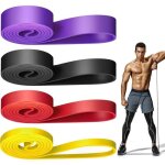 Bande de r�sistance �lastique - 4 pi�ces - 4 niveaux de r�sistance - musculation - yoga