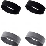 4pcs bandeau cheveux femme elastique bande de cheveux large headband bandeau de sport yoga 3 couleurs ...