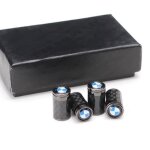 4pcs bouchons de valve de roue pneu in fibre de carbone bmw logo