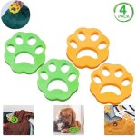 Boule anti poil - outil pour machine à laver - lot de 4 - vert et jaune Boule anti poil - outil pour machine à laver - lot de 4 - vert et jaune