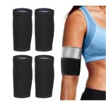 4pcs brassards de sudation bandes de bras amincissantes pour hommes femmes augmentation de sueur gaine ...