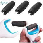 4pcs canwn extra rugueux rouleaux de remplacement compatible pour scholl velvet smooth express pedi rpe ...